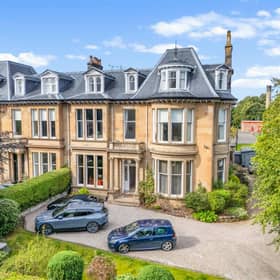 The beautiful villa is located in Kelvinside