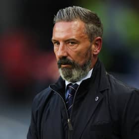 Rangers boss clapped along to Penny Arcade during the St Mirren win.