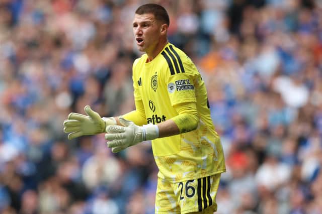 Celtic stopper had a shaky performance at Ibrox.