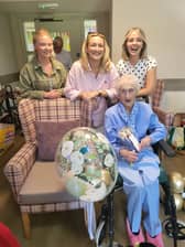 Mary McMillan McLean, who was born in Glasgow in 1926 and grew up in Dennistoun, marked the milestone at Silverline Care’s Baillieston Care Home