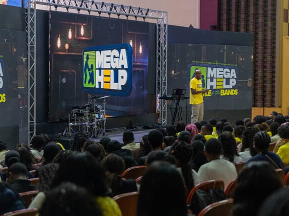 Victory Youth Group's Mega Help event filled Finsbury Park's Rainbow Theatre with live music, testimony and support for young people