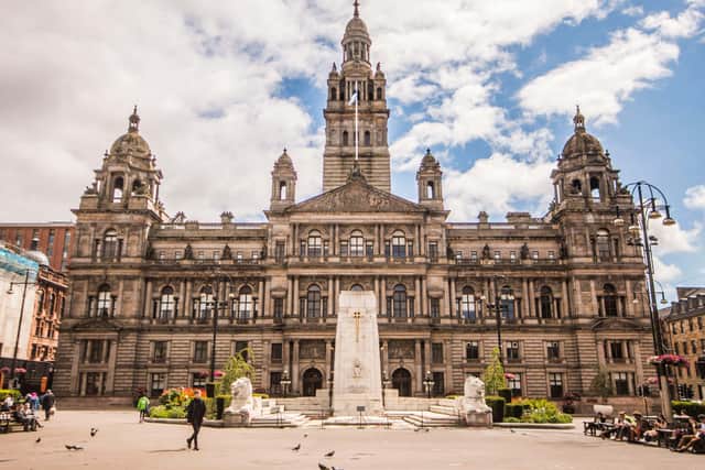 External view of Glasgow City Chambers