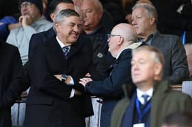 The chairman of Rangers Football Club, Andrew Cavenagh is seen during the William Hill Premiership 2026/27 match between Glasgow Rangers and Kilmarnock 