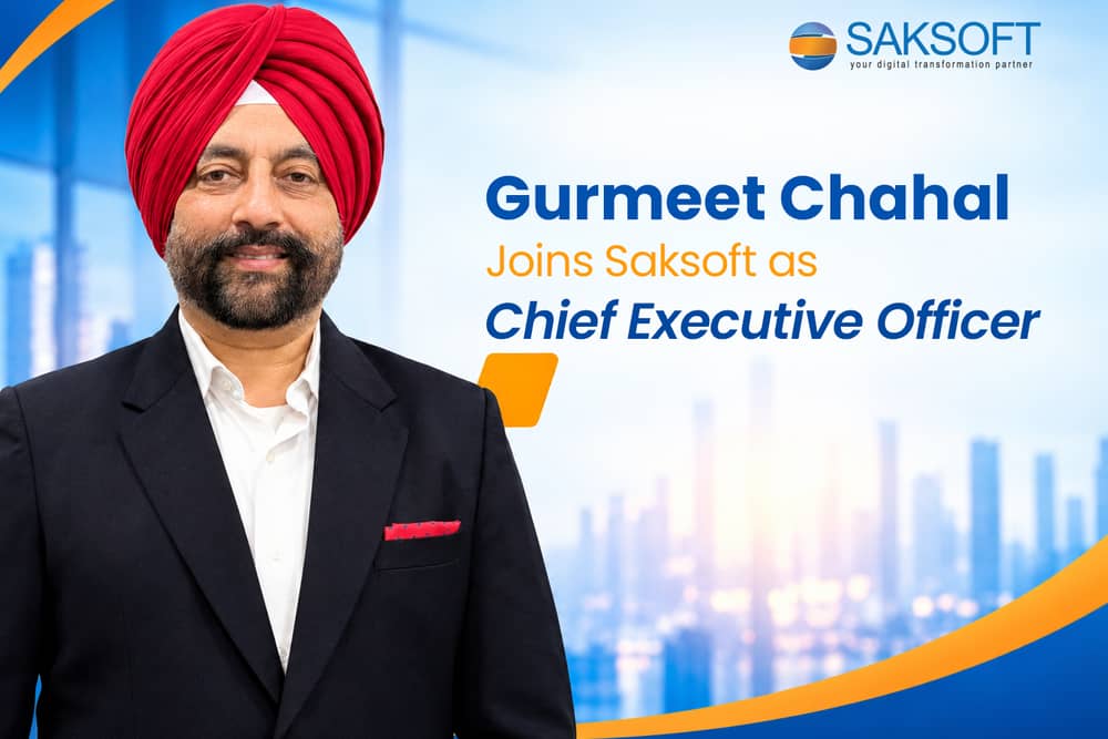Gurmeet is the first non-promoter CEO in Saksoft's 25-year history