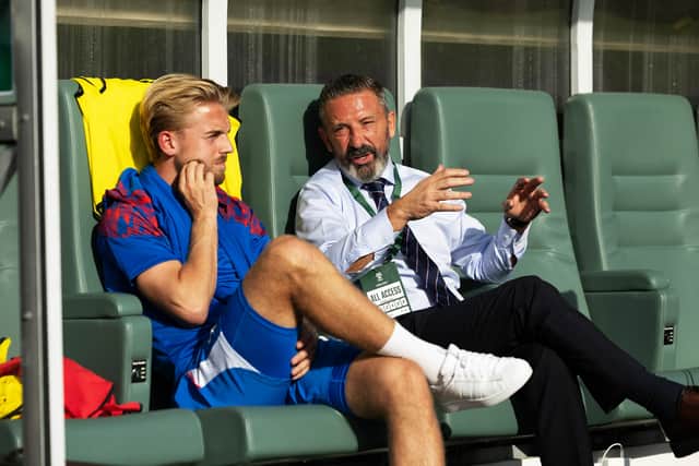 Rangers winger Ross McCausland has been encouraged to seek a move in order to revive his international career. Cr: SNS Group.