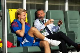 Rangers winger Ross McCausland has been encouraged to seek a move in order to revive his international career. Cr: SNS Group.