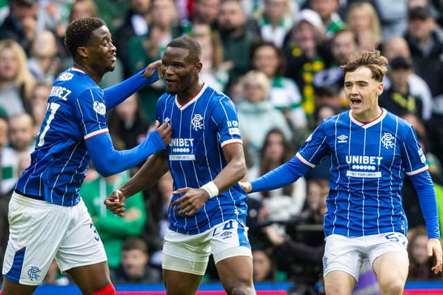 Emmanuel Fernandez, left, has been very impressed by fellow Rangers centre-half Olwethu Makhanya.
