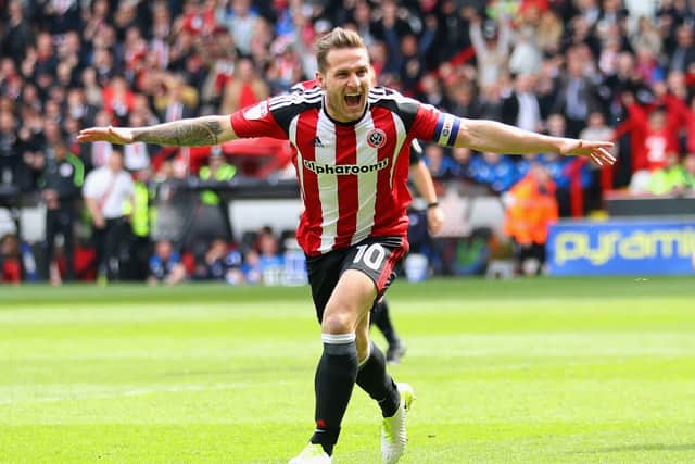 Former Celtic target Billy Sharp during his time with Sheffield United
