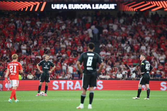 Hoops lost 4-1 at the Estadio da Luz.