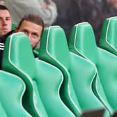 Hoops star was benched for the Hearts clash.