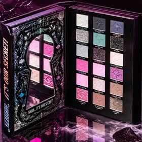 P.Louise's brilliantly spooky £45 Secrets in the Shadows Halloween palette opens to reveal 54 eyeshadows, with a clever light-up feature adding to the drama.