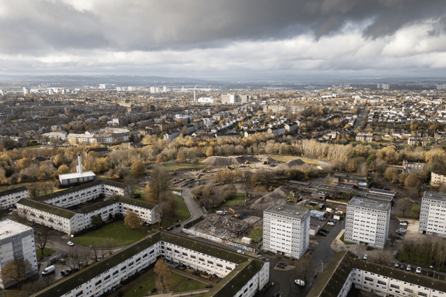An artist impression of the £100m regeneration of Glasgow neighbourhood Wyndford.