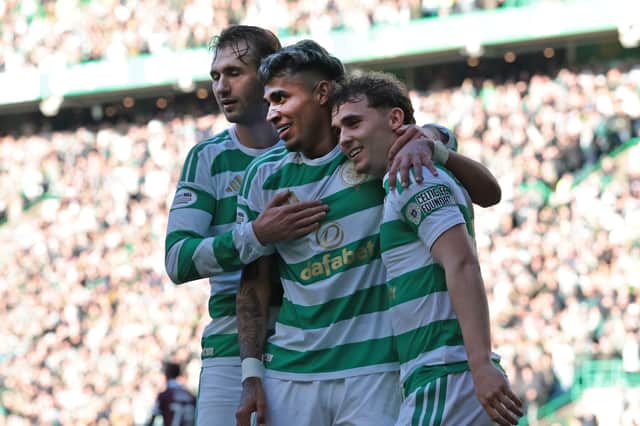 Celtic put seven past Hearts in the league.