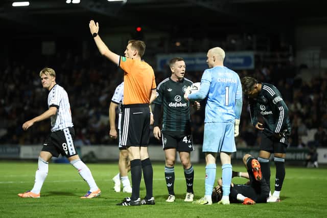 The last time Ryan Lee refereed Celtic was last month away to St Mirren.
