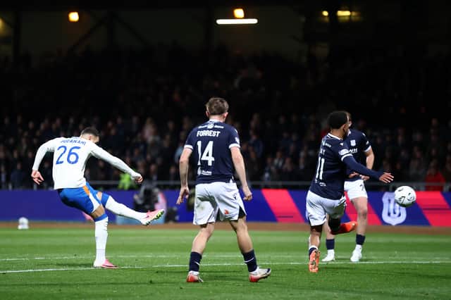 Badredine Bouanani bagged the equaliser for Rangers at Dens Park on the stroke of half time.