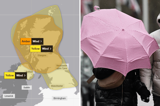 A Met Office weather warning for wind has been upgraded to amber as Glasgow prepares to be battered by Storm Boelo this weekend.