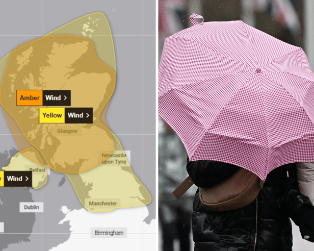A Met Office weather warning for wind has been upgraded to amber as Glasgow prepares to be battered by Storm Boelo this weekend. 