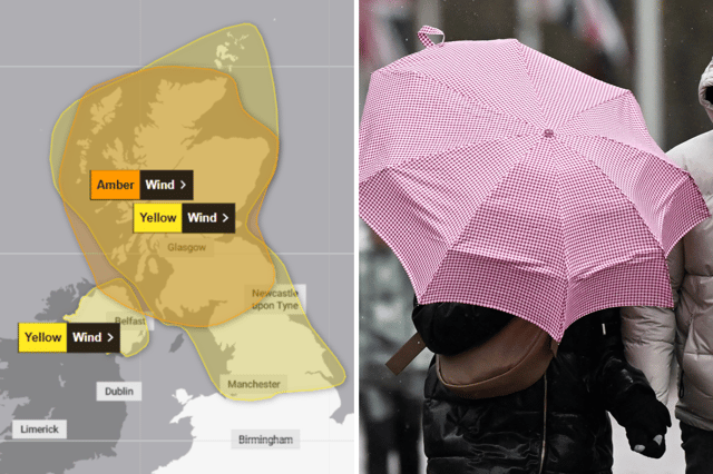 A Met Office weather warning for wind has been upgraded to amber as Glasgow prepares to be battered by Storm Boelo this weekend.