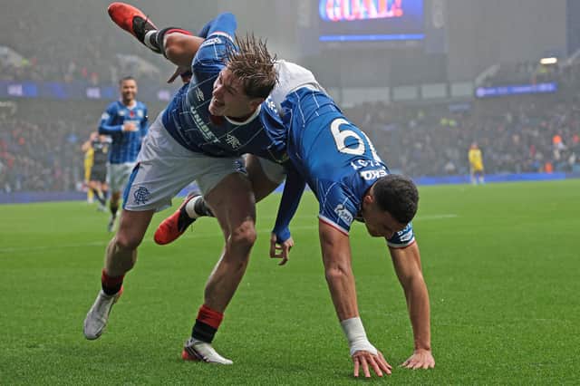 Striker linked up nicely at Ibrox.