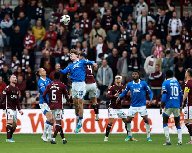 Rangers lost their last outing at Tynecastle 2-1.