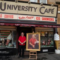 The University Cafe: Owner of iconic Glasgow cafe immortalised in royal portrait exhibition