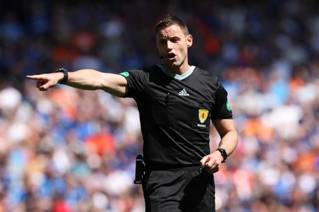 Referee McLean showed Donovan a yellow card.