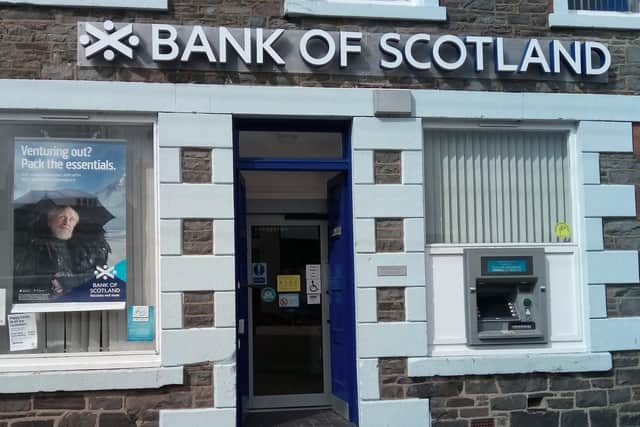 Lloyds Banking Group owns Bank of Scotland, which has been reducing the size of its branch network. Picture: Louise Kerr