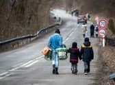 Many families and individuals have been fleeing Ukraine after the invasion. 