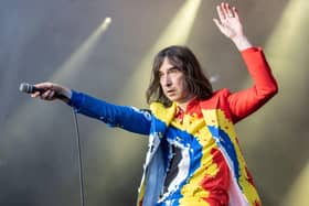 Bobby Gillespie of Primal Scream at The Piece Hall, Halifax. Picture: Anthony Longstaff