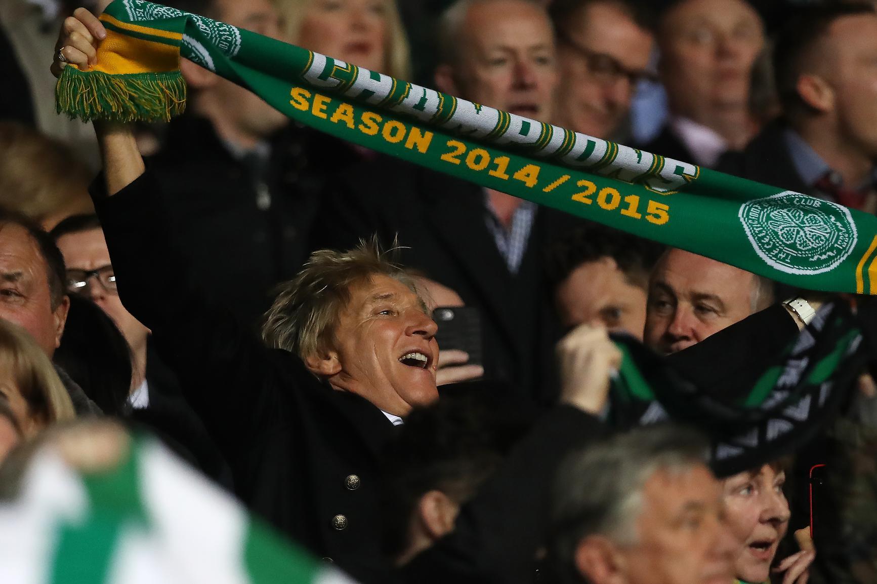 Why does Rod Stewart support Celtic?