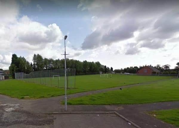 The playing fields off Appledore Crescent in Bothwell