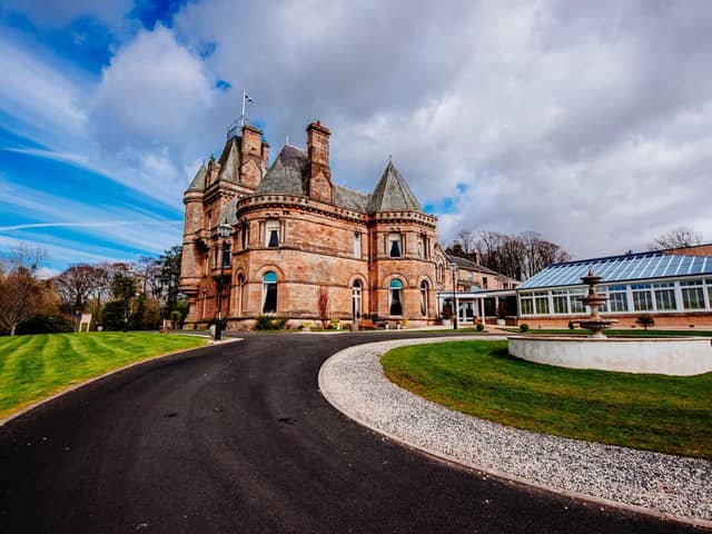 The awards night venue, Biggar's Cornhill Castle Hotel