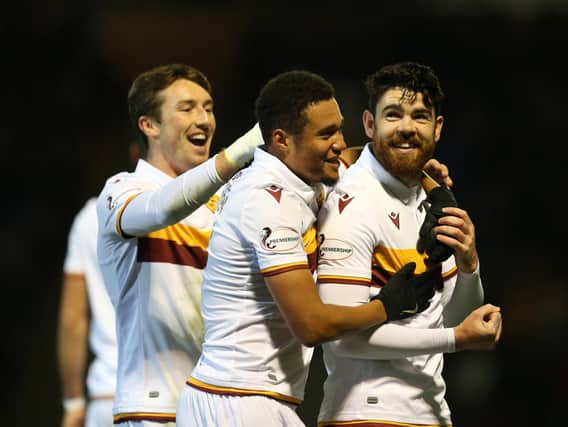 Will Motherwell players be celebrating a win against Aberdeen this Friday? (Pic by Ian McFadyen)