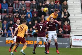 Mark O'Hara in action at Hearts on Saturday (Pic by Ian McFadyen)