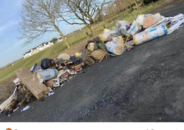 Lenzie Golf Club grounds was the victim of fly-tippers recently