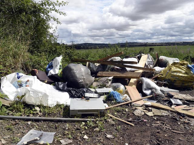 Countryside blighted...organisations are asking the public to keep their rubbish until collections return to normal, rather than risk fines of up to £40,000 for fly-tipping. (Pic: Lisa Ferguson)