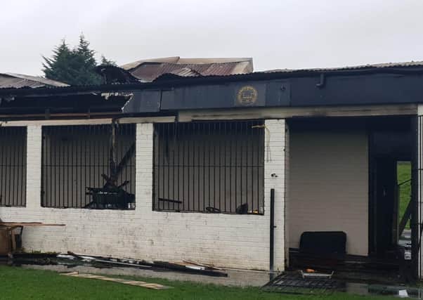 The local community is rallying round Bellshill Athletic after their fire (pic: Brian Closs)