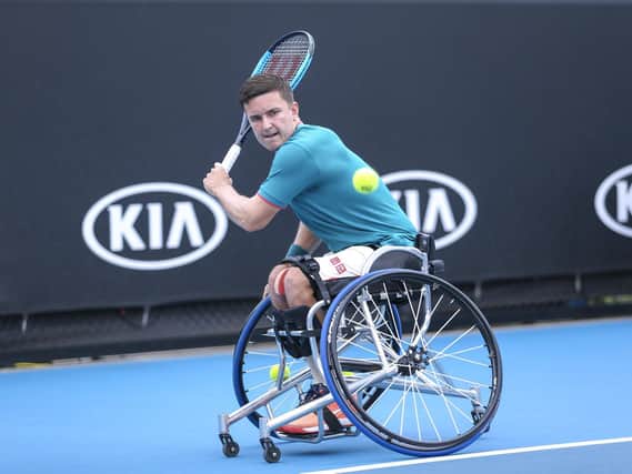 Gordon Reid in action at the Australian Open final in January (pic: Wayne Taylor/Getty Images)
