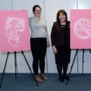 Empowering women...the Scottish Government hopes that by opening discussions on stillbirth, and offering advice on reducing the risk, it will help lower stillbirth rates even further. Expectant mums Stephanie Plant and Tiam Lithgow with Health Minister Jeane Freeman at the campaign launch prior to the country-wide lockdown.