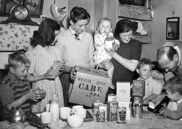 CARE packages from the United States were always met with much excitement by families in the UK who had very little in the way of luxuries in the aftermath of World War Two.