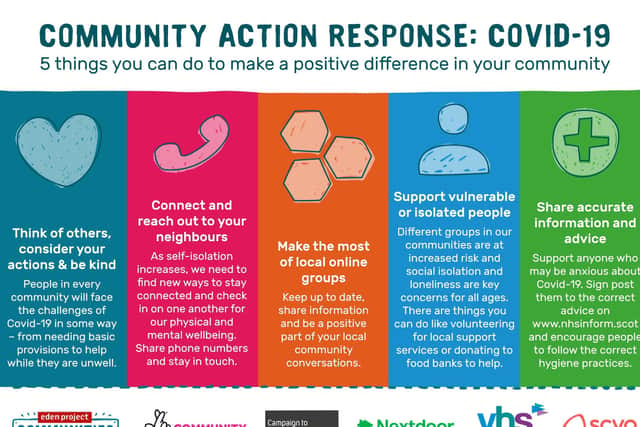 Inspirational ideas...for Community Action Response to help your neighbours through the Covid-19 pandemic are on the Eden website now.