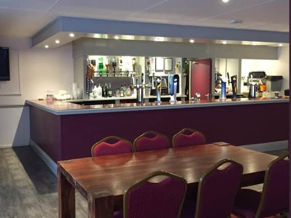 The plush bar area which will soon be on its way from Bridlington to Bellshill
