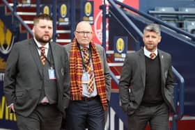 Jim McMahon (centre) has been explaining why Motherwell didn't back independent enquiry.