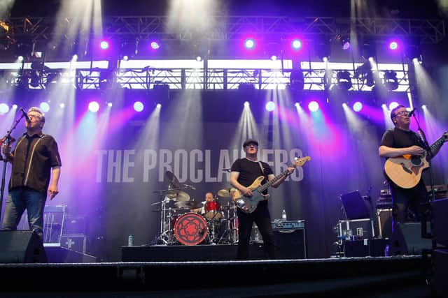 The Proclaimers in concert at Edinburgh Castle last year