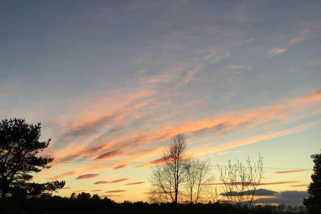 Stunning skyline...over Maryculter in Aberdeenshire was shared  by the patriotic team at VisitAberdeenshire.