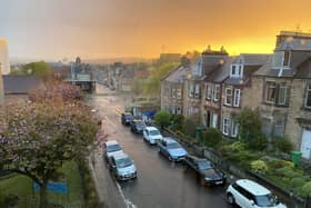 Sunset... Sarah Daly captured this stunnig skyline from the window of her Kirkcaldy home.