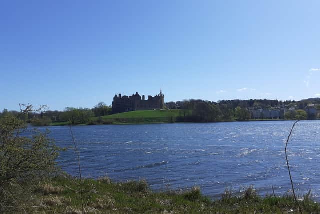A beautiful day...for a palatial view of Linlithgow Palace and Loch by Dr Hannah Grist.