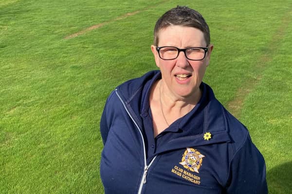 Hollandbush Golf Club manager Mags Cathcart is inspiring the campaign to save South Lanarkshire Council's stricken six municipal courses