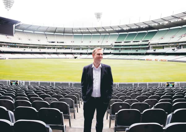Todd Shand at the iconic Melbourne Cricket Ground.