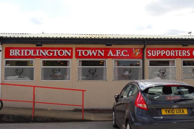 Exterior view of Bridlington Town clubhouse
